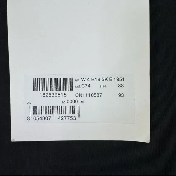 NEW Love Moschino Rainbow Foil Heart Logo Tee Black Size 2 - Picture 8 of 10